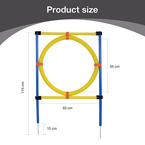Pet Prime Mascotas Perros Juegos al aire libre Agilidad Equipo de Entrenamiento de Agilidad Kit de Inicio de Arro de Arro de B