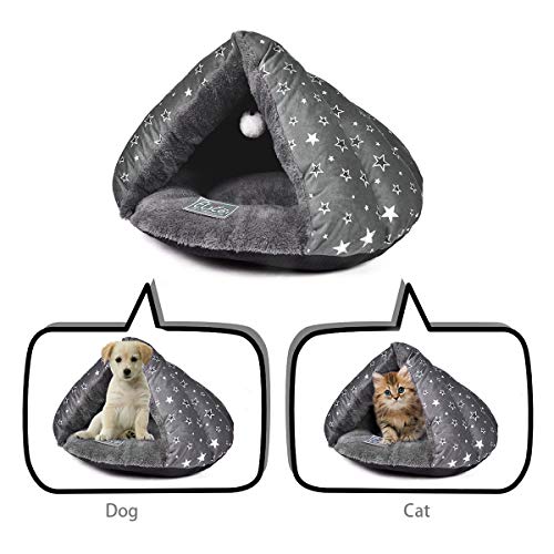 PETCUTE Cama para Gatos Cueva Casas para Gatos Perros pequeños Cama Cueva para Perros Suave y cómoda