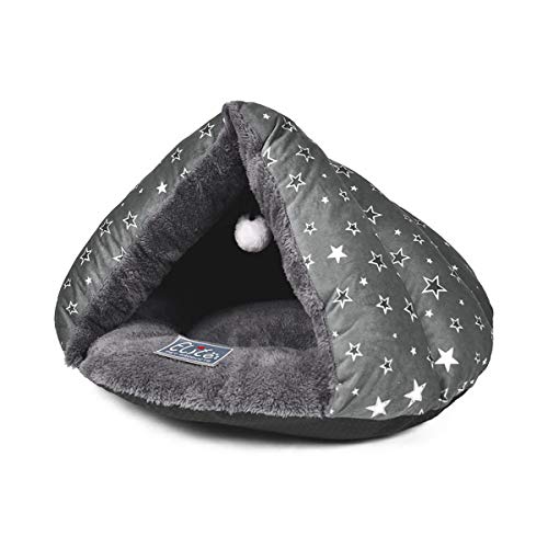 PETCUTE Cama para Gatos Cueva Casas para Gatos Perros pequeños Cama Cueva para Perros Suave y cómoda