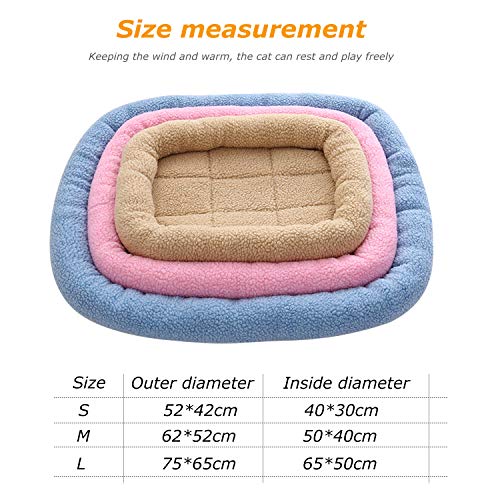 PETCUTE Cama para Perros colchón para Perros Gatos Cojines de jaulas para Perros Cojines para Gatos Machine Lavable