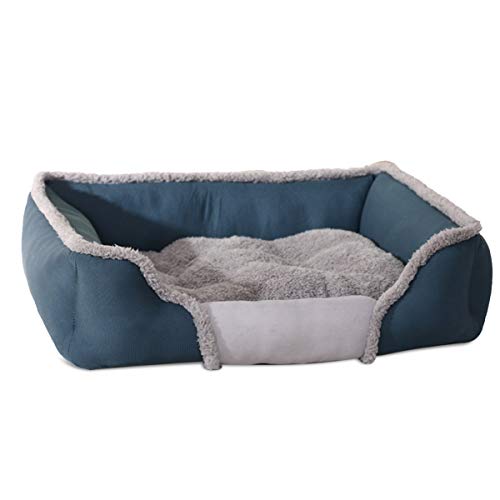 PETCUTE Cama para Perros Grandes Camas Perros Verano Lavable Calientes Cama para Mascotas con Forro de Felpa Cojín para Perros