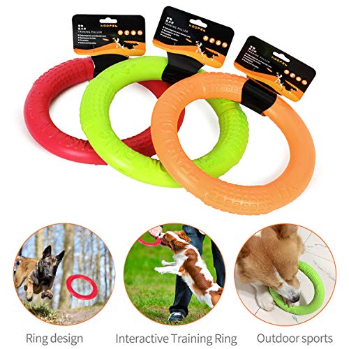 PETCUTE Juguetes para Perros Frisbee Juguete Frisbee Discos Flyer Frisbee para Perros Grandes medianos 2 Piezas