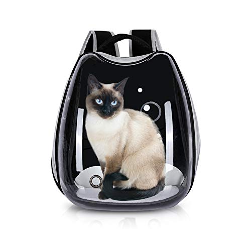 PETCUTE Mochila Perro Pequeños Bolsa para Transportar Gatos Transpirable Mochila Cápsula para Mascotas Viajes Senderismo Camping