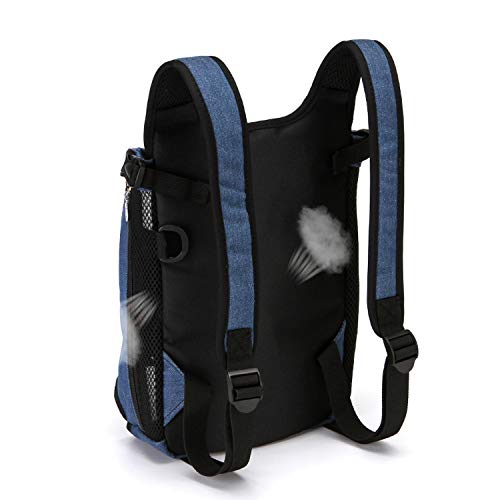 PETCUTE Mochilas para transportador Perros Grandes y Medianas Piernas Bolsa de Transporte para Mascotas Gatos Ajustable para para Caminatas, Viajes