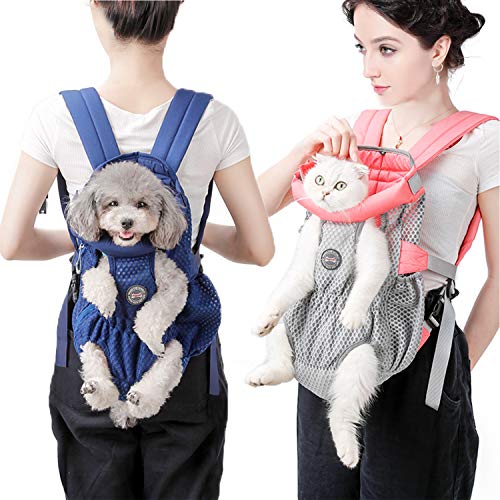 PETCUTE Mochilas portaperros para Llevar Gatos Perros Mochila Portaperro Pequeños Bolsa para Caminatas Viajes Portátil Seguro