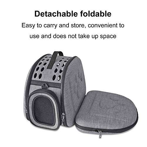 PETCUTE Transportín Perro Gato Transportín Perro Plegable Viaje Bolsa por Perro Pequeños medianos Mascota Portaperros Perritos Transporte Respirable Pet Carrier