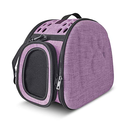 PETCUTE Transportín Perro Gato Transportín Perro Plegable Viaje Bolsa por Perro Pequeños medianos Mascota Portaperros Perritos Transporte Respirable Pet Carrier