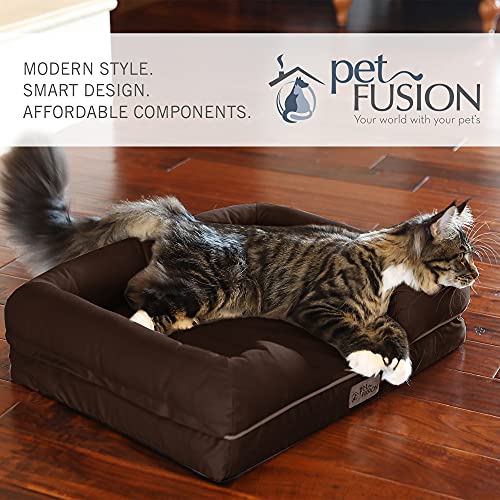 PetFusion Cama pequeña para Perro con Espuma viscoelástica sólida de 6,3 cm