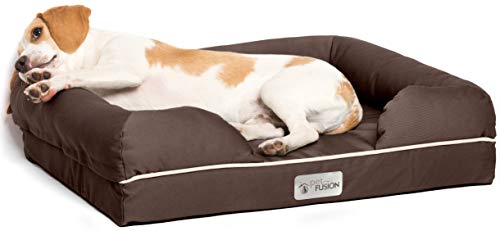 PetFusion Cama pequeña para Perro con Espuma viscoelástica sólida de 6,3 cm