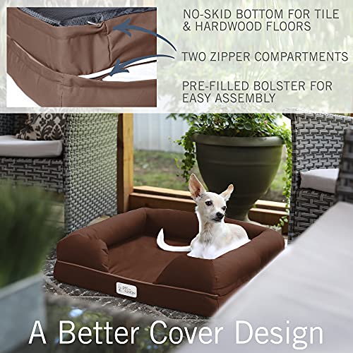 PetFusion Cama pequeña para Perro con Espuma viscoelástica sólida de 6,3 cm