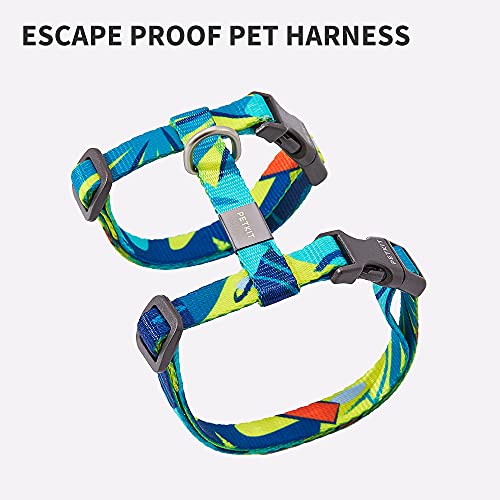 PETKIT arnés para Gatos, arnés Gatos/pequeños Animales, arnés Suave Ajustable a Prueba de Escapes para Gatitos, Cachorros, Conejos, Chihuahua（ Circunferencia del Pecho: 26-41 cm） 122cm (BLU)