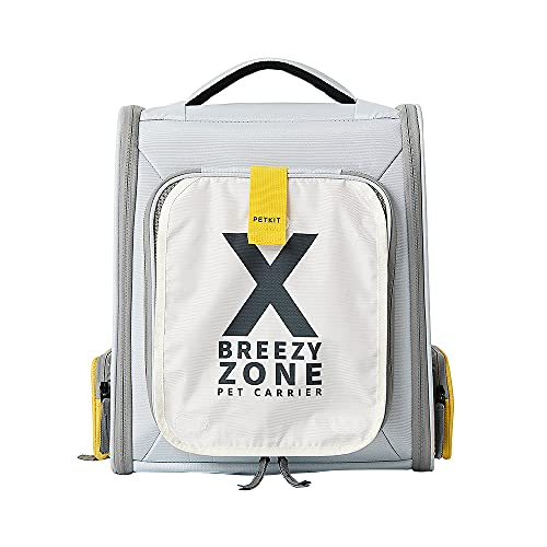 PETKIT Breezy Zone Mochila para Gatos y Perros pequeños, expandible & Plegable Mochila de Viaje de Perros, Transportin Gato para Gatitos, Cachorros y Animales pequeños.