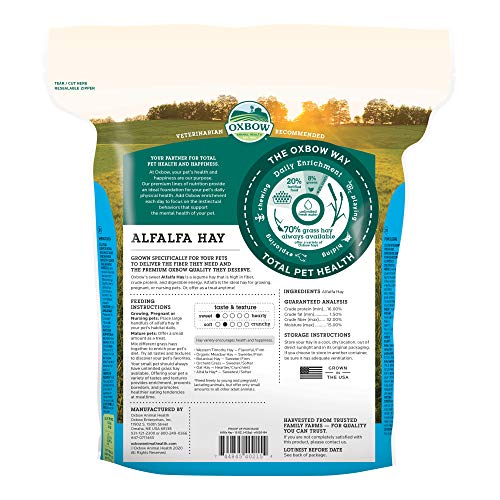 Petlife Oxbow Alfalfa Hay for Small Pet, 425 g