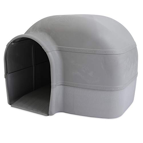 Petmate Husky - Casa para perros de hasta 90 libras, color gris