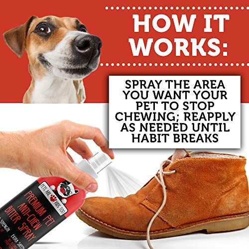 Pets Are Kids Too Spray Anti Chew para adiestramiento de Perros: Aerosol Amargo para no Masticar y Disuasivo de Mascotas para Perros y Gatos (1 Botella)