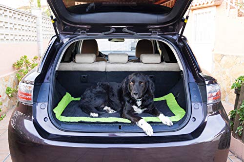 PETS SAFE Cama para mascostas, Enrollable, Doble Cara, una impermeble, para Maletero de Coche, Medidas 111x66cm.