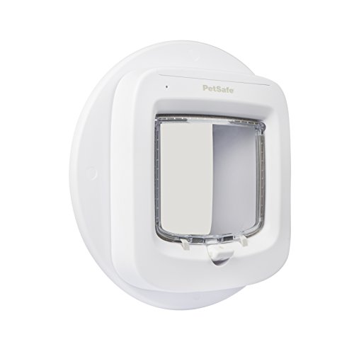 PetSafe - Adaptador de montaje para instalación de solapa con chip electrónico, para instalación en ventanas, paredes y puertas metálicas - Blanco