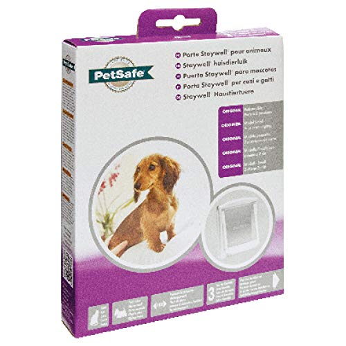 PetSafe, Staywell Original - Puerta para mascotas con dos posiciones, Marrón - M