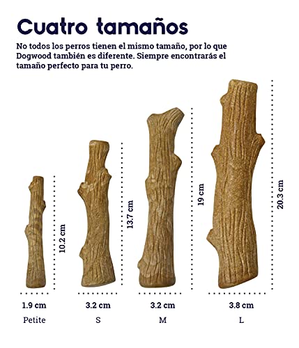 Petstages Dogwood - Juguete con forma de palo de madera para perros - Para morder - M