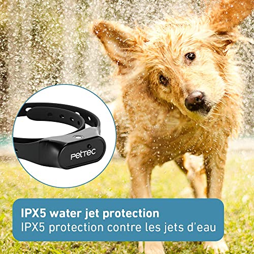 PetTec Collar Antiladridos Perros con Señal Pulverizada automática, Incluye Aerosol con Fragancia de Limón, Adiestramiento para Acabar con los Ladridos de Perros Grandes y pequeños