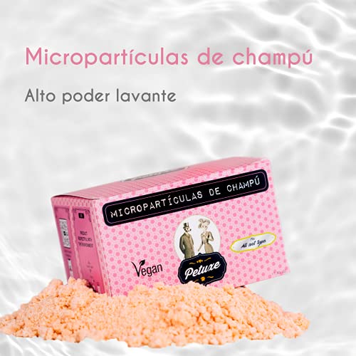 Petuxe Champú Vegano para Mascotas Champú Concentrado en microparticulas. Champú Perros. Champú Gatos.Todas Las Razas. Uso Profesional Peluquero canino. - 500 gr (equivale a 50L)