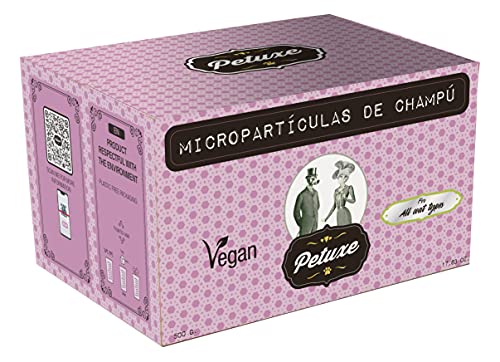 Petuxe Champú Vegano para Mascotas Champú Concentrado en microparticulas. Champú Perros. Champú Gatos.Todas Las Razas. Uso Profesional Peluquero canino. - 500 gr (equivale a 50L)