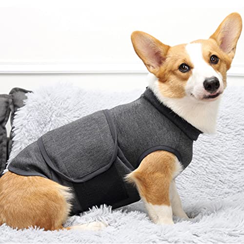 Petyoung Perro Ansiedad Chaqueta Escocia Suave Ansiedad Chaleco de Perro Abrigo Camisa Alivio Calmante Abrigo Pequeño Mediano para Perros