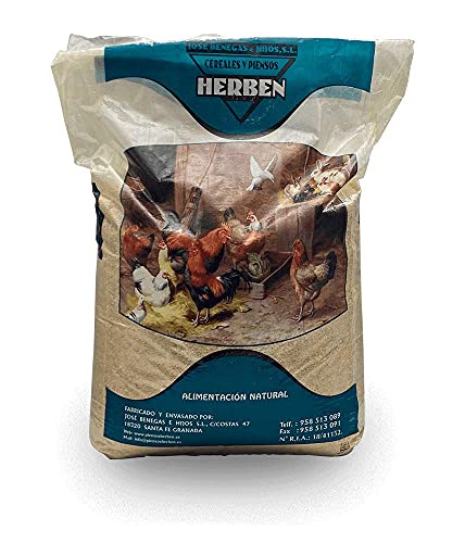 Pienso Granulado Gallinas Ponedoras, Saco de 25 Kg | Pienso de 1º Calidad, Rico en Nutrientes y Propiedades