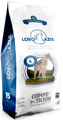 Piensos Lobo Azul Competicion 15 Kg Super Premium para perros