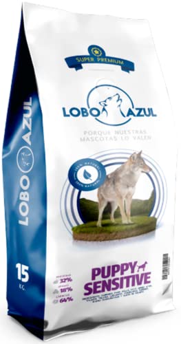 Piensos Lobo Azul Puppy Sensitive 15 Kg Super Premium para Perros