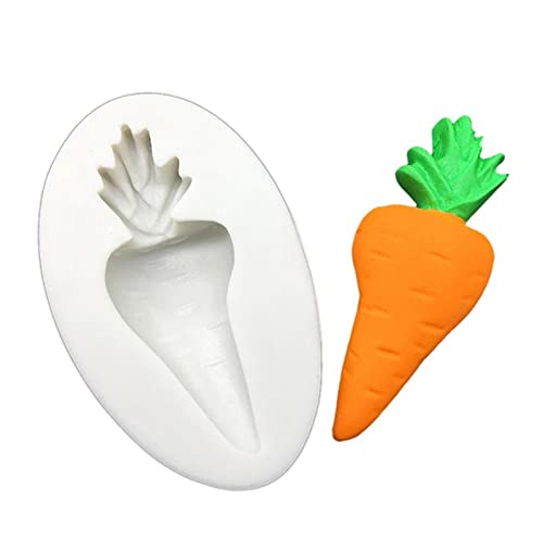 PIGMANA De Silicona de Pastel de Pascua DIY | Moldes de Caramelo de Chocolate Hechos a Mano de Bricolaje | Molde para Fondant Bunny & Carrots, Herramientas caseras para Hornear Pan, gelatina, Cubitos