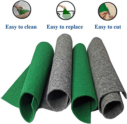 PINVNBY Alfombra de reptiles lagartos ropa de cama jaula de mascotas suministros Geckos terrario sustrato Liner para camaleón barbudo Dragon Turtles Iguana serpientes 2PCS (verde)