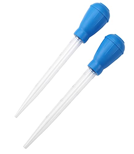 Pipeta De Acuario, 2 Piezas Acuario Mini Cambiador De Agua 30ML Multifunción Limpieza Gotero Alimentador Pipetas para Tanque De Peces