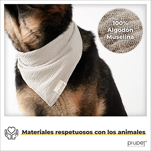 PiuPet® Bandanas para Perros (Large) - Set de 2 Bandanas para Perros - Bandanas con Estilo para Perros Grandes y pequeños - Ropa y Accesorios para Perros