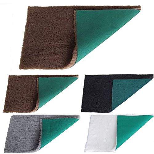 PnH Veterinary Bedding - Parte trasera verde - GRIS, MARRÓN, CARBÓN o BLANCO - Piezas de ropa de cama veterinaria - Muchos tamaños - LISTO PARA USAR, EDGE SELVAGE REMOVED (100cm x 50cm, MARRÓN)