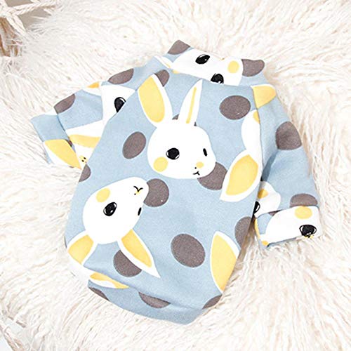 PONNMQ Dulce Ropa para Perros para Perros pequeños Shih Tzu Yorkshire Hoodies Sudadera Soft Puppy Dog Cat Disfraz Ropa, Azul Totoro, L-16