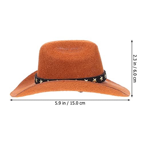 POPETPOP Funny Pet Costume Accessories Set Cowboy Hat Costume Disfraz Accesorio Cat Pequeño Perro Cowboy Hat Holiday Costume Pet Party Decoration