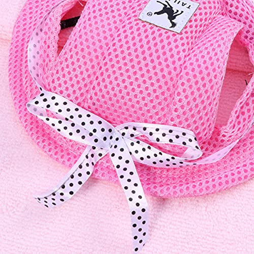 POPETPOP Gorra Visera para Perro- Mascota Malla Porosa Gorra de Gorra de Béisbol Aire Libre con Agujeros para Las Orejas para Perros Pequeños (Rosa)