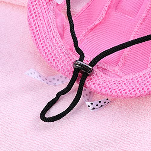 POPETPOP Gorra Visera para Perro- Mascota Malla Porosa Gorra de Gorra de Béisbol Aire Libre con Agujeros para Las Orejas para Perros Pequeños (Rosa)