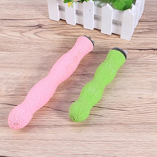 POPETPOP Percha para Pájaros- Soporte de Loro Perchas de Arena Ásperas de Madera Moler Periquitos de Uñas Jaula Accesorios para Cockatieles (Color Aleatorio)