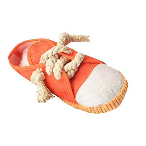 POPETPOP Perro Chew Toys Peluche Masticar Juguetes Perrito Masticar Zapato Perro Relleno Masticar Juguete Chirriante Sandalia Zapatillas Zapatos Zapatos de Peluche Juguetes de Peluche para