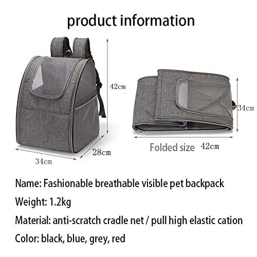 Portador de Viaje para Pájaros con palo de pie,Transportin pájaros Plegable Bolsa transportadora para pájaros Mochilas para loro para Viajar en Tren/automóvil/ Restaurante/ avión,Gris,42*34*28cm