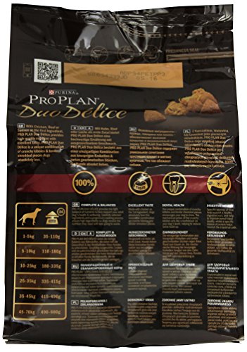 Pro Plan Dog Adult Duo Delice - Comida para Perros de Pollo y arroz (1 x 2,5 kg)