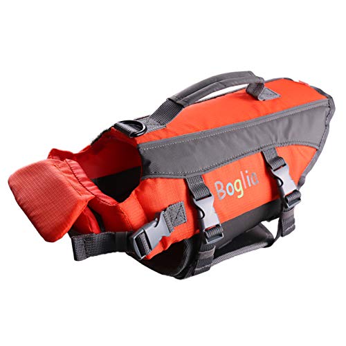 PROTAURI Chaleco Salvavidas para Perros, Chalecos Salvavidas Ajustables para Perros para Chaleco de Seguridad en el Agua con Chaleco de Seguridad con asa de Rescate para Piscina (Naranja - XS)