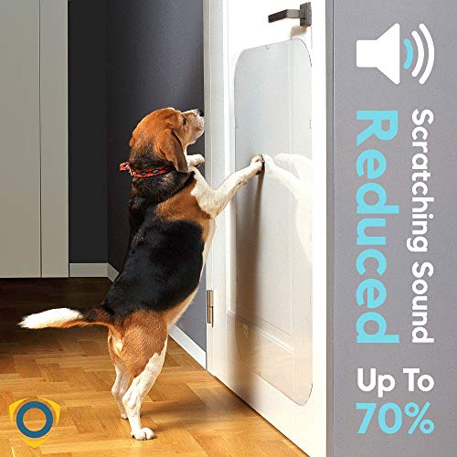 PROTECTO 2-Pack Protector Anti-Arañazos de Puertas: Protector Anti-Garras de Perros y Gatos – 90 x 40 cm Protección Resistente Anti-Arañazos de los Muebles – Grande, Duradera y Transparente