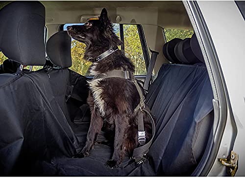 Protector Asiento o Maletero Coche , Funda Universal para Maletero, Cubierta Impermeable para Perro, Fácil de Instalar y Proteger contra el Pelo del Perros Polvos Suciedad Líquidos (Negro, 185X150CM)