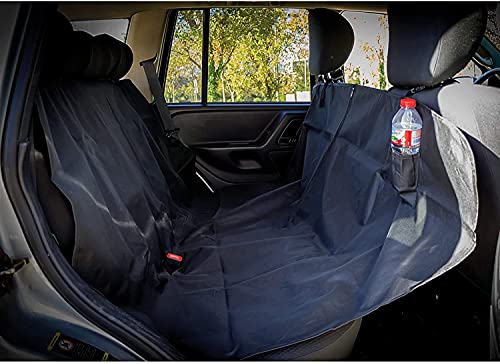 Protector Asiento o Maletero Coche , Funda Universal para Maletero, Cubierta Impermeable para Perro, Fácil de Instalar y Proteger contra el Pelo del Perros Polvos Suciedad Líquidos (Negro, 185X150CM)