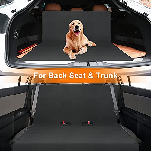 Protector Asiento o Maletero Coche , Funda Universal para Maletero, Cubierta Impermeable para Perro, Fácil de Instalar y Proteger contra el Pelo del Perros Polvos Suciedad Líquidos (Negro, 185X150CM)