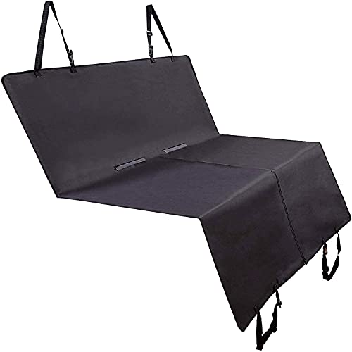 Protector Asiento o Maletero Coche , Funda Universal para Maletero, Cubierta Impermeable para Perro, Fácil de Instalar y Proteger contra el Pelo del Perros Polvos Suciedad Líquidos (Negro, 185X150CM)