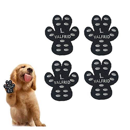 Protector de pata de perro, agarre antideslizante para evitar que los perros resbalen en pisos de madera, almohadilla de tracción Zapatos para perros Botines Calcetines Reemplazo L 24 piezas